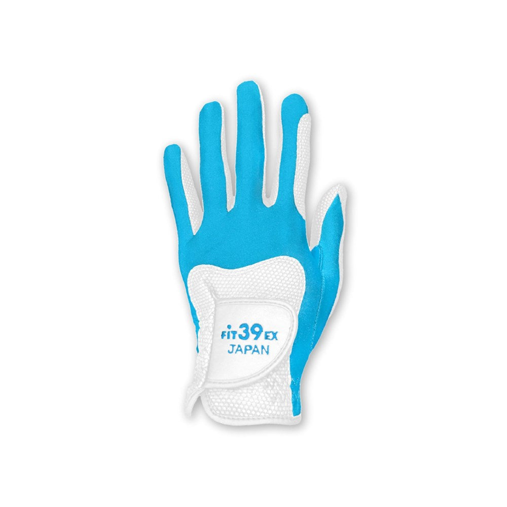 Fit39 - Golf Glove - EX Classic White - Blue Shell
