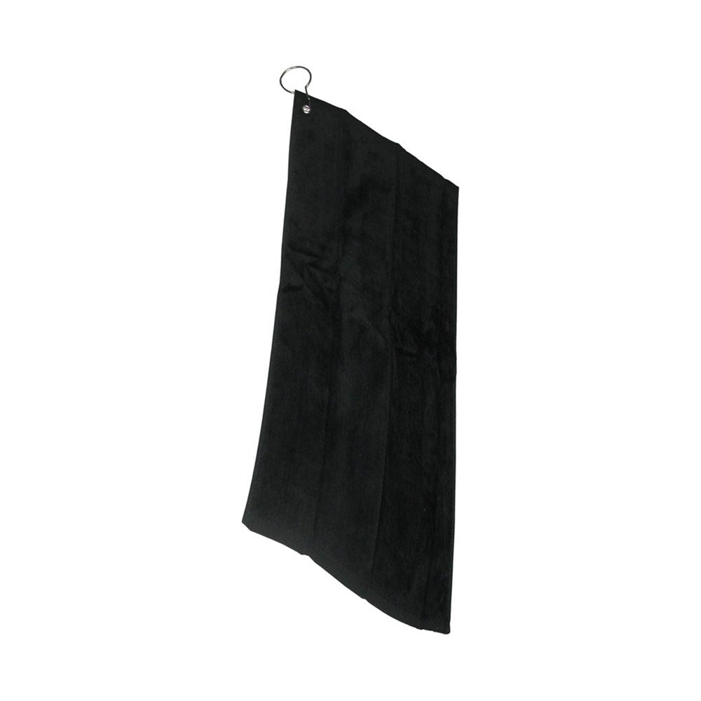 Pride Sports - Golf Towel - Deluxe Black Cotton Towel (16"x24")