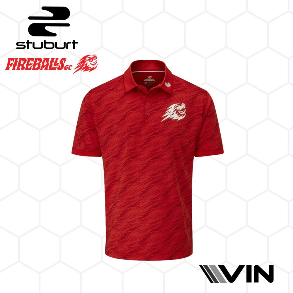 Stuburt - Polo Tee - LIV Golf - Team Fireballs - Alicante Red