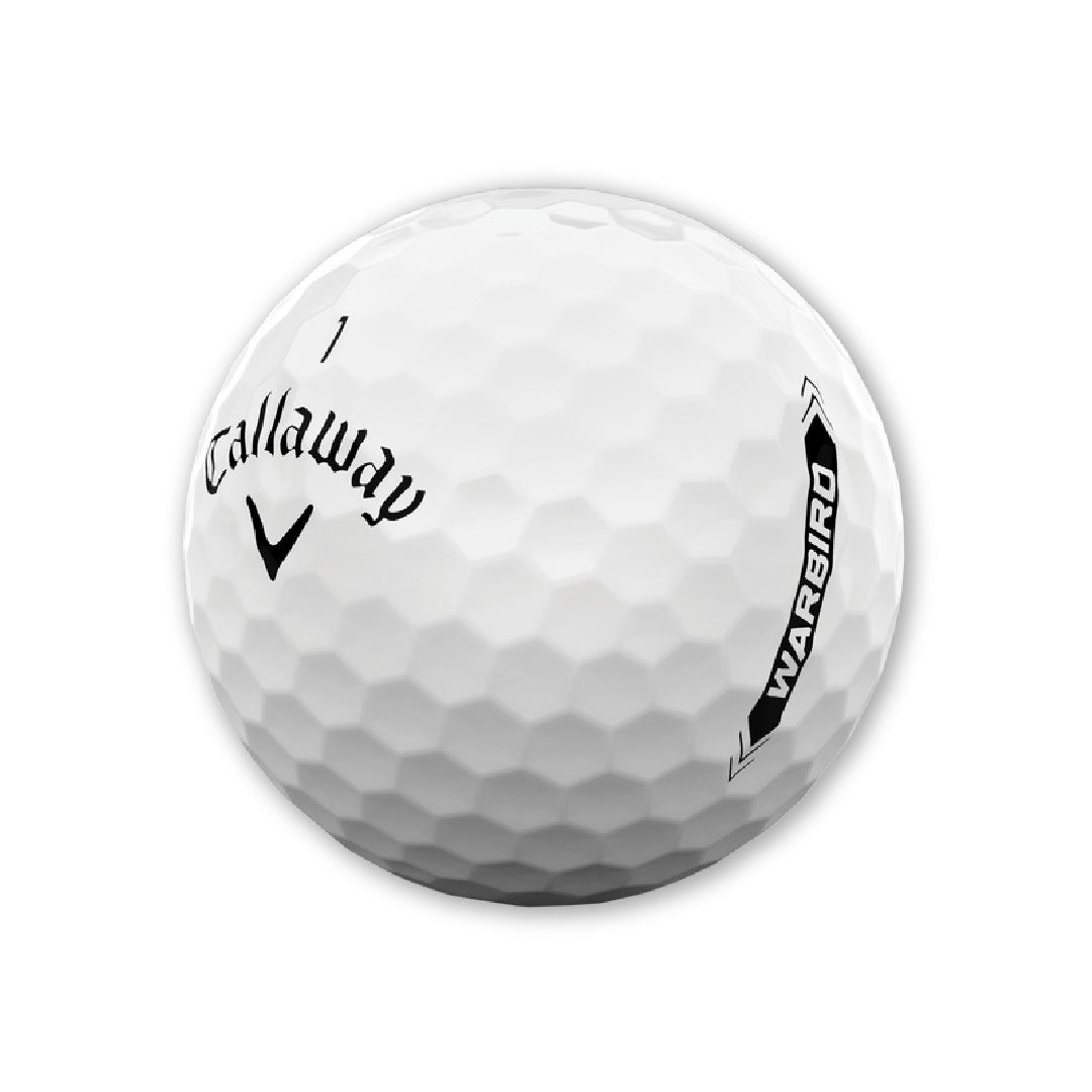 1 Callaway branding on a golf ball as warbird