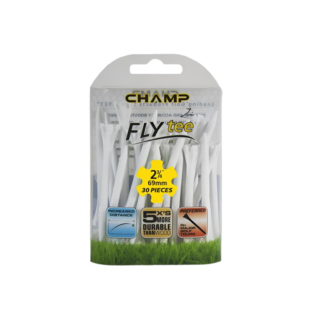 Champ - Zarma Plastic FlyTees Golf Tees 2.34 (30Pc) - White