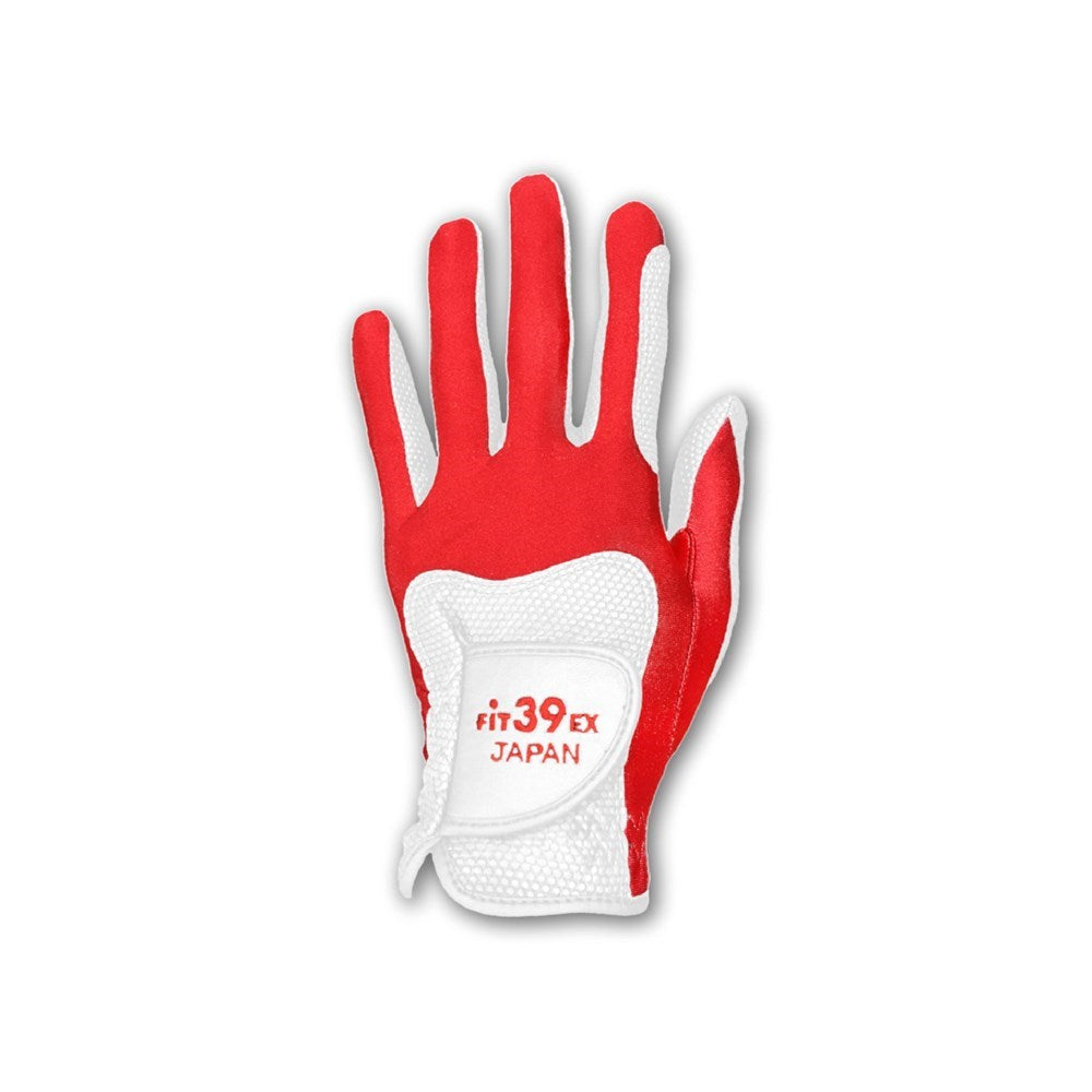 Fit39 - Golf Glove - EX Classic White - Red
