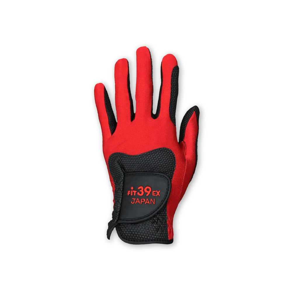 Fit39 - Golf Glove - EX Classic Black - Red