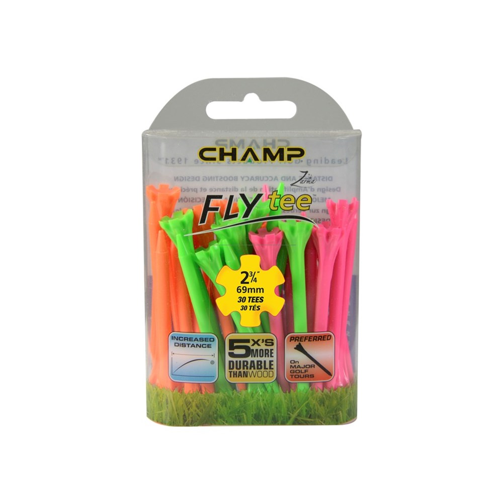 Champ - Zarma Plastic FlyTees Golf Tees 2.34 (30Pc)