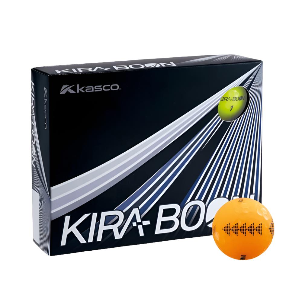 Kira Boon box with Kira Boon orange golf ball