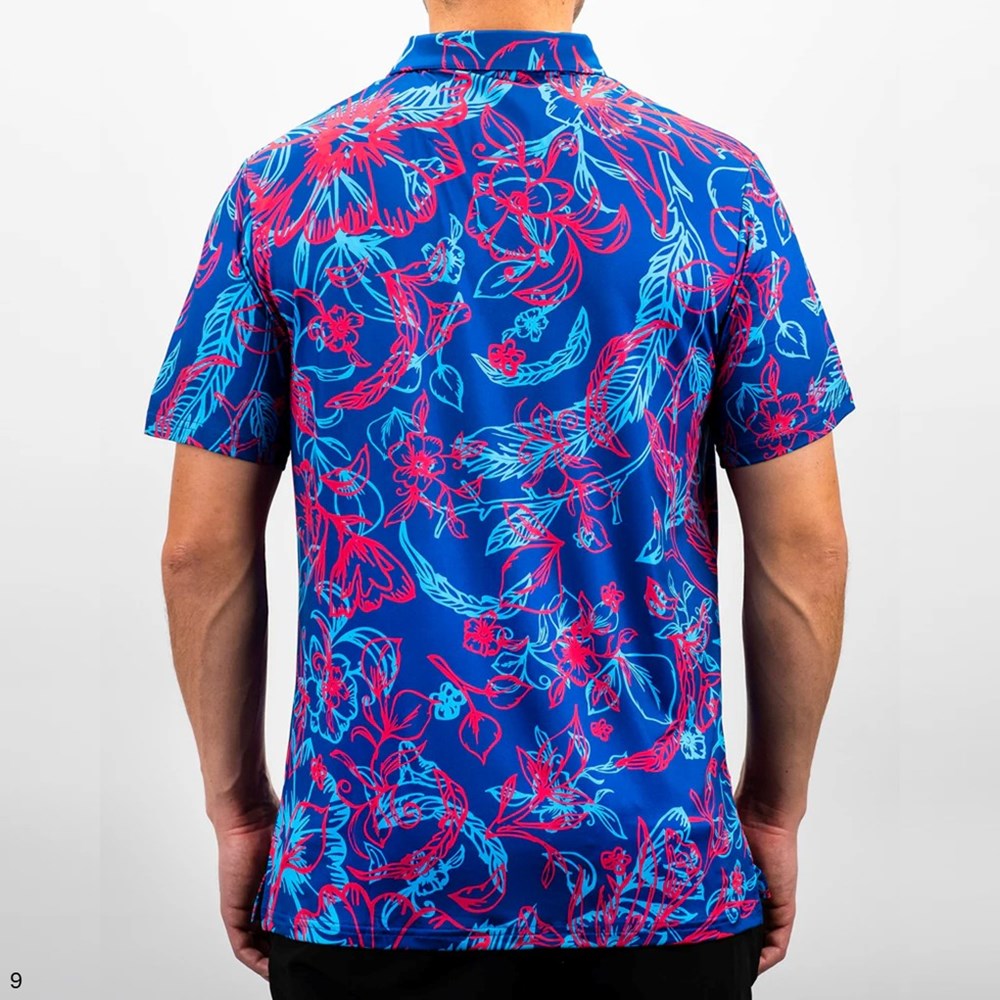 Pins & Aces - Polo Tee - Men’s Casual Cabo Colada