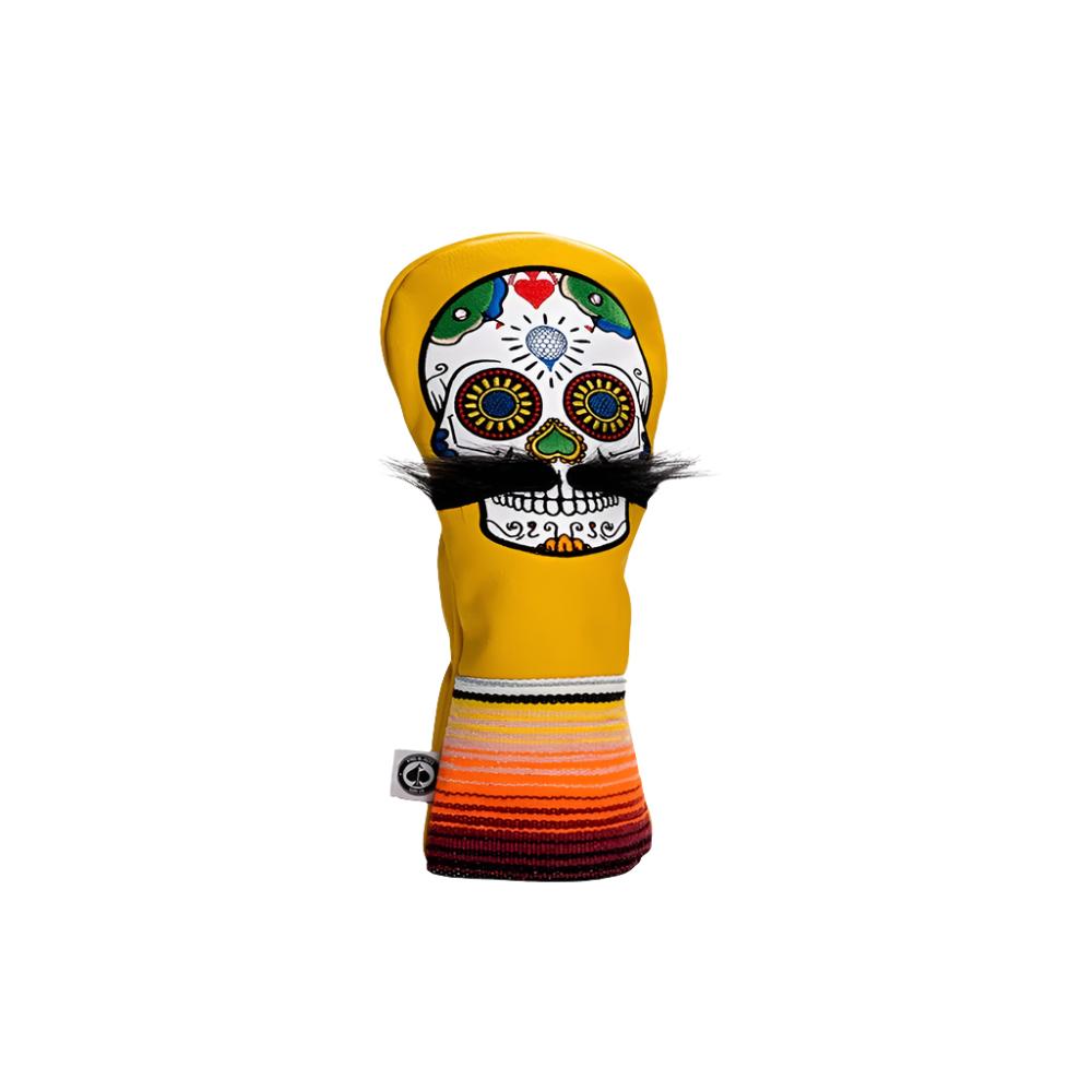 A golf fairway headcover with a pattern