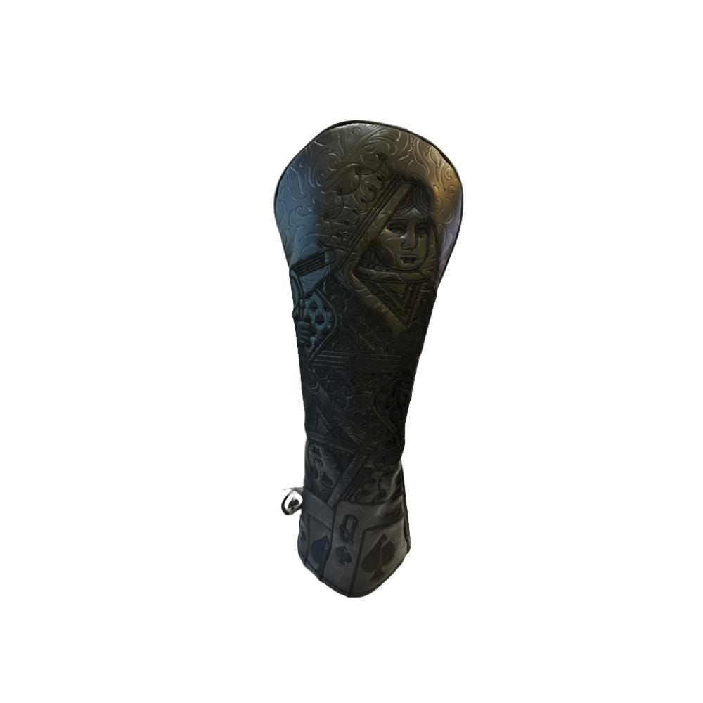 A golf fairway headcover with a pattern