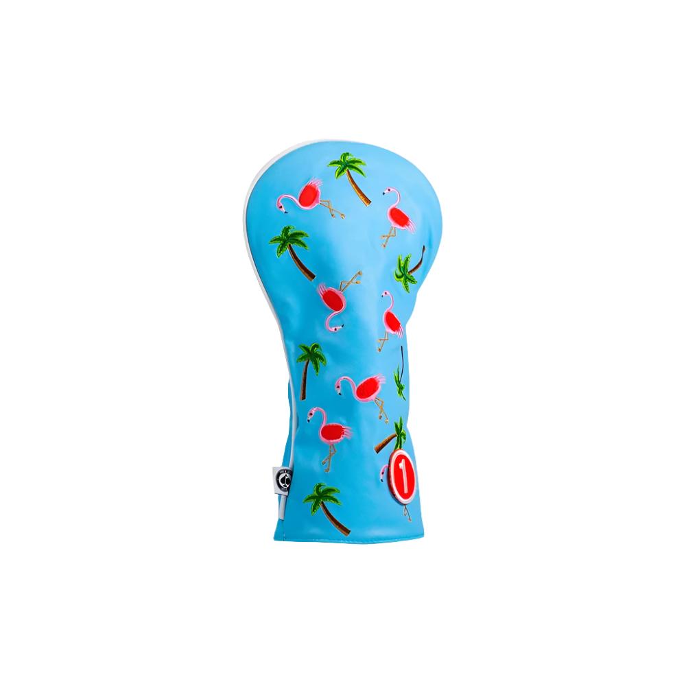 A golf fairway headcover with a pattern