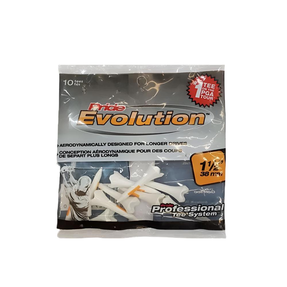 Pride Sports - Plastic Tee - Pts Green Grass 1.12 (10Pc) - White