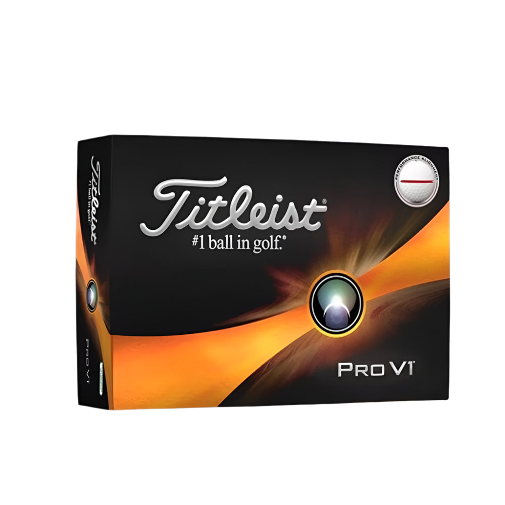 Titleist Pro V1 golf ball packaging on a white background