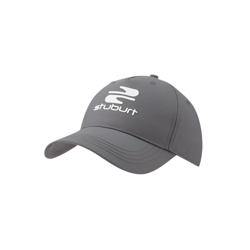 A gray Stuburt cap with the brand's logo on the front.