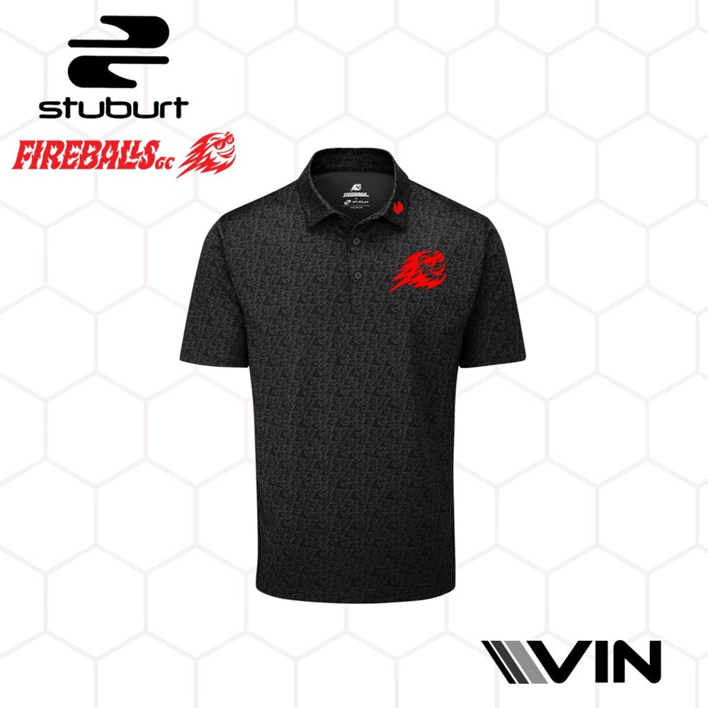 Stuburt - Polo Tee - LIV Golf - Team Fireballs - Sergio Black
