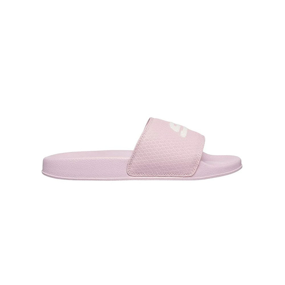 Pink slide sandal on a white background