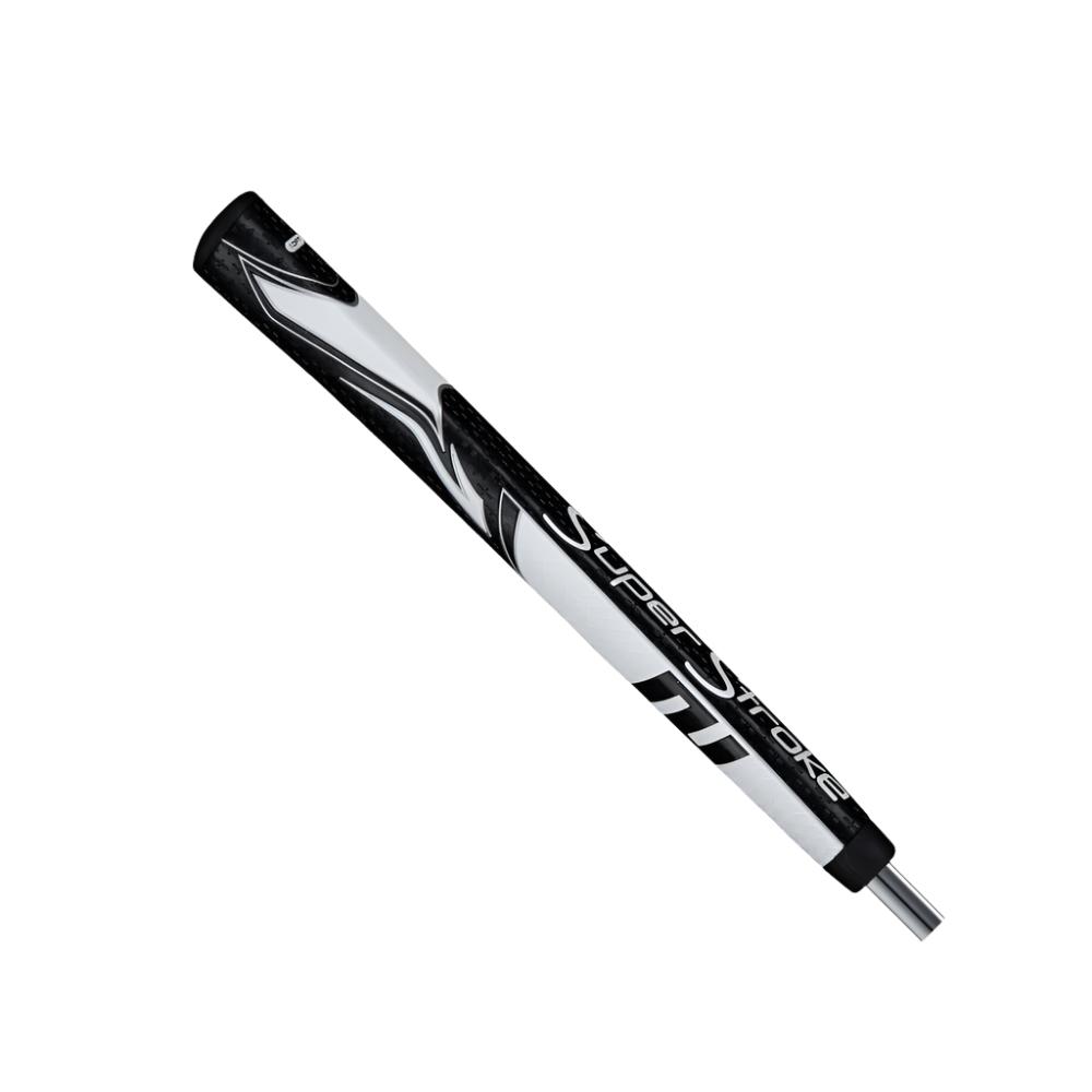 A Super Stroke Zenergy PT 1.0 putter grip with a black and white design.