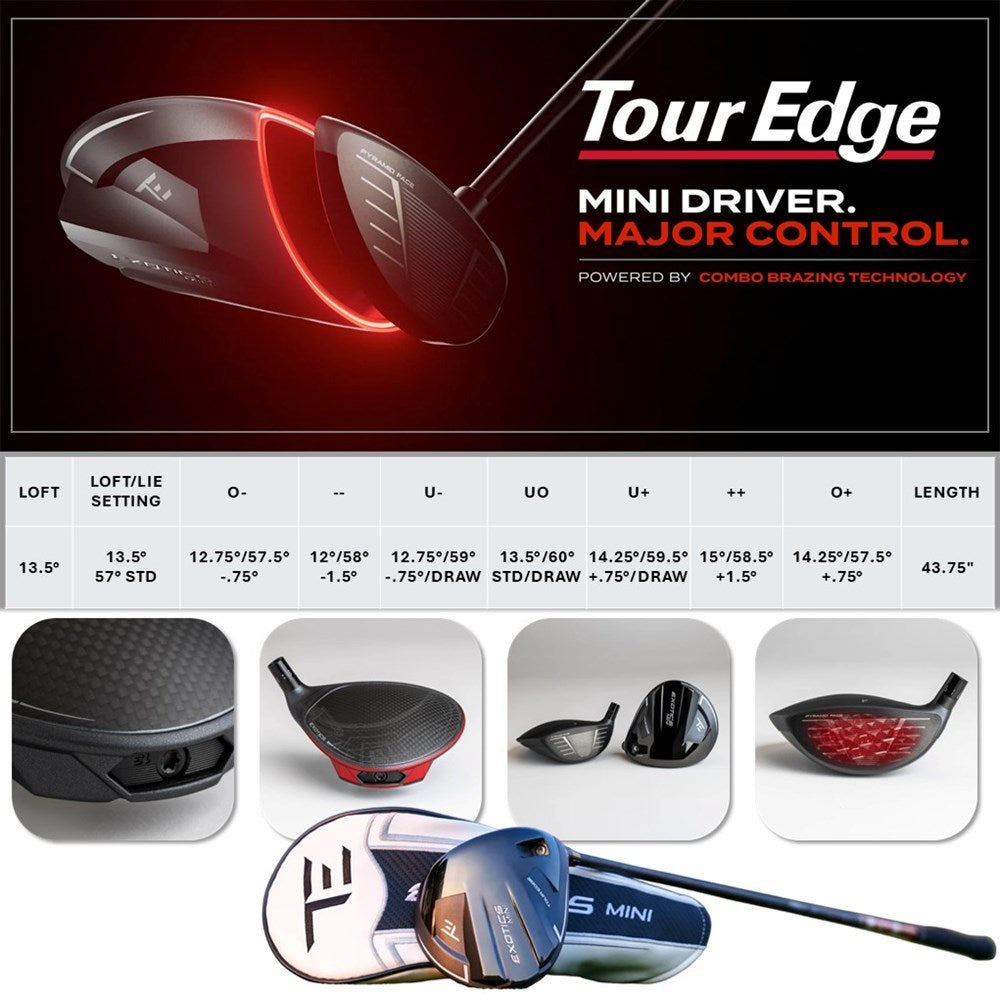 Tour Edge - Driver - Exotics Mini Driver Ventus Red 60R