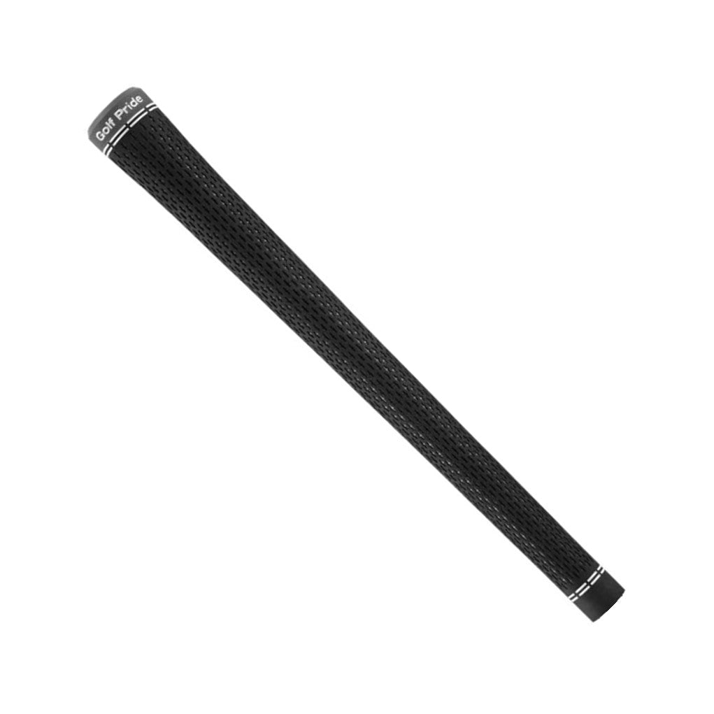 A black Tour Velvet 360 Lite golf club grip with a plus sign texture.