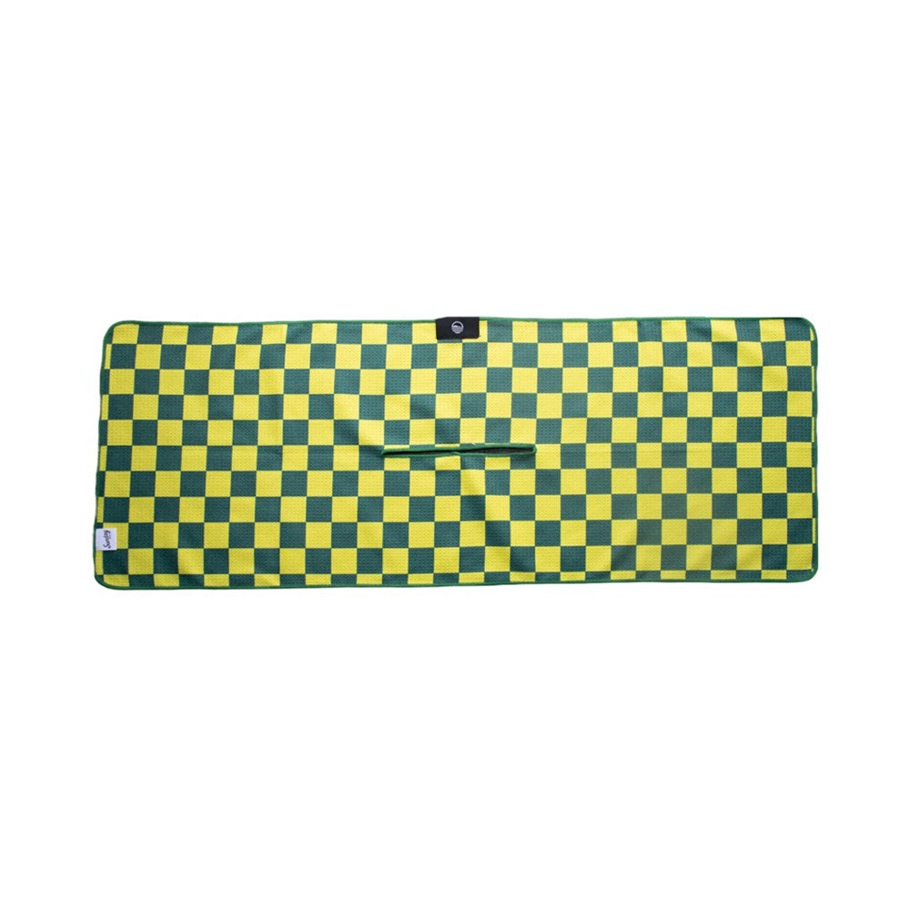 Sunday Golf - Golf Towel - Tailgate Collection - Checkered Green/Yellow