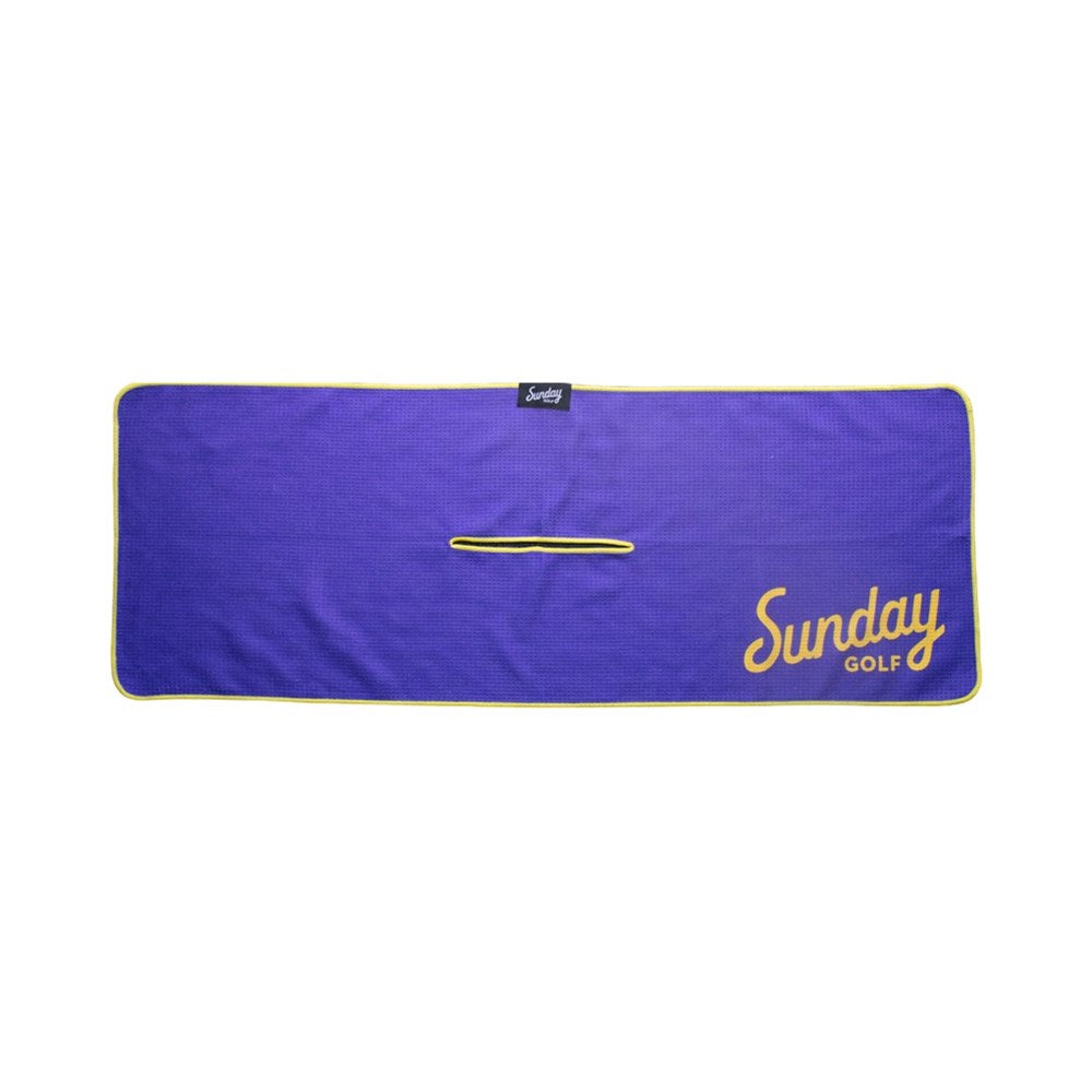 Sunday Golf - Golf Towel - Tailgate Collection - Checkered Purple/Yellow
