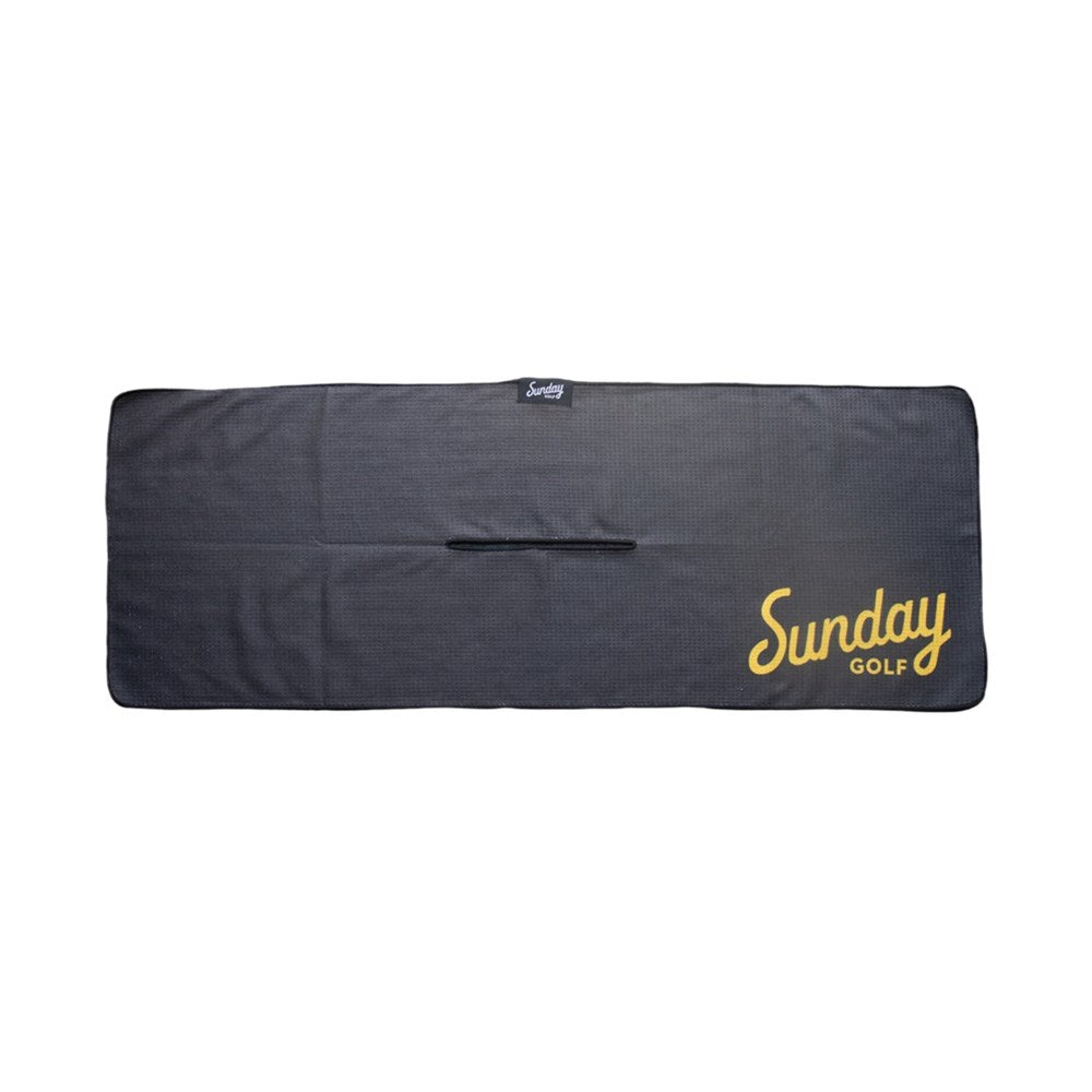 Sunday Golf - Golf Towel - Tailgate Collection - Checkered Black/Yellow