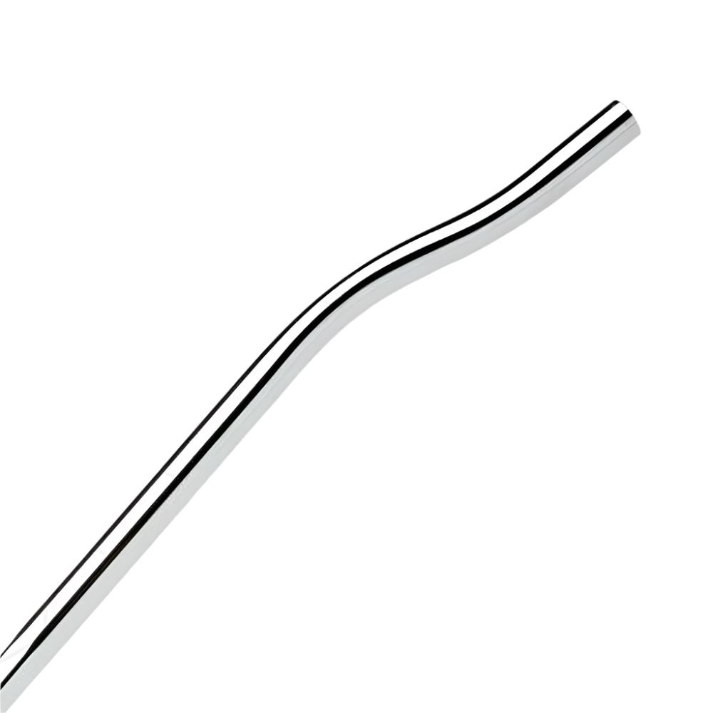 A graphic representation of a True Temper double bend putter shaft with a silver color.