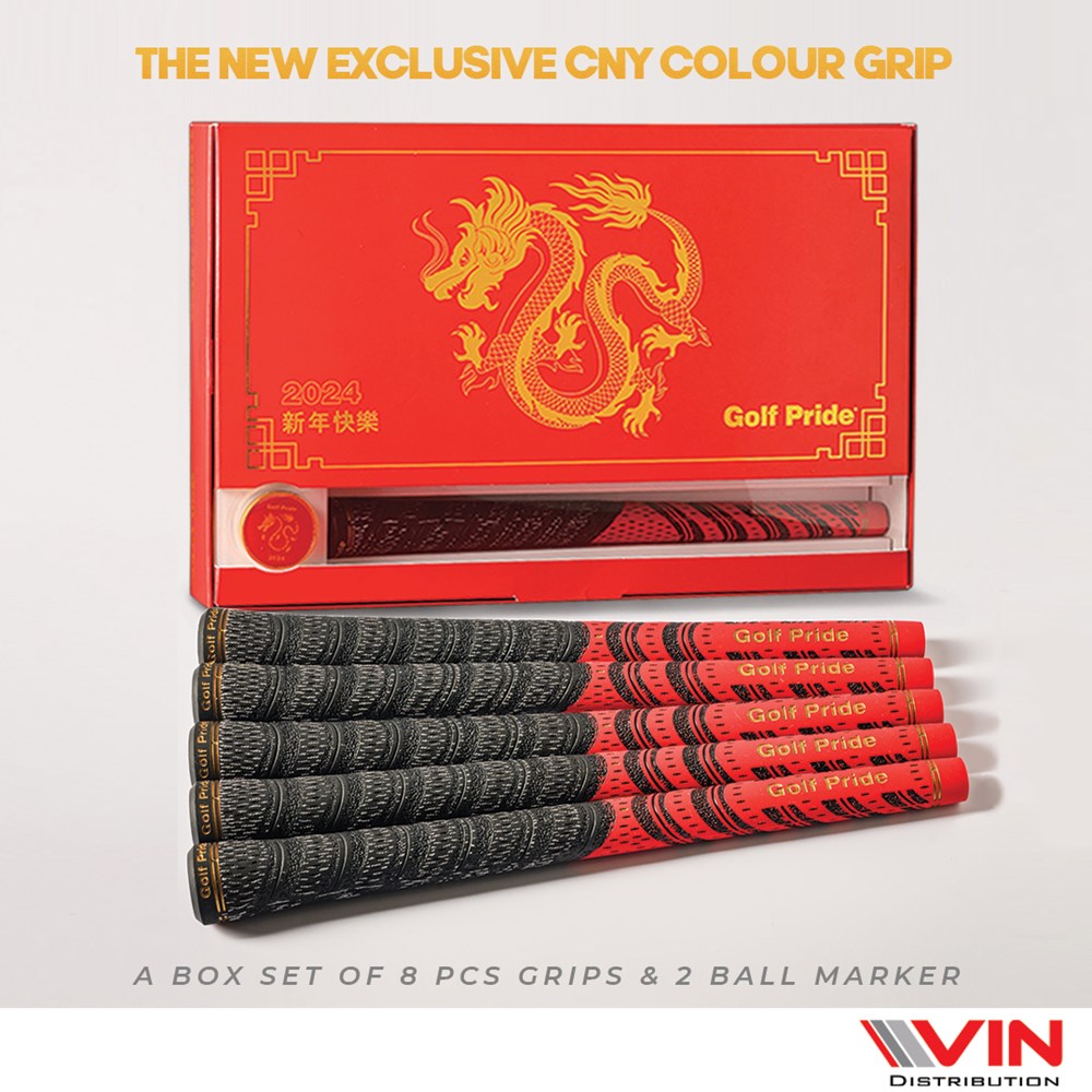 Golf Pride - New Decade MCC Gold - CNY 2024 Limited Edition (8 pcs Grips + 2 pcs Markers)