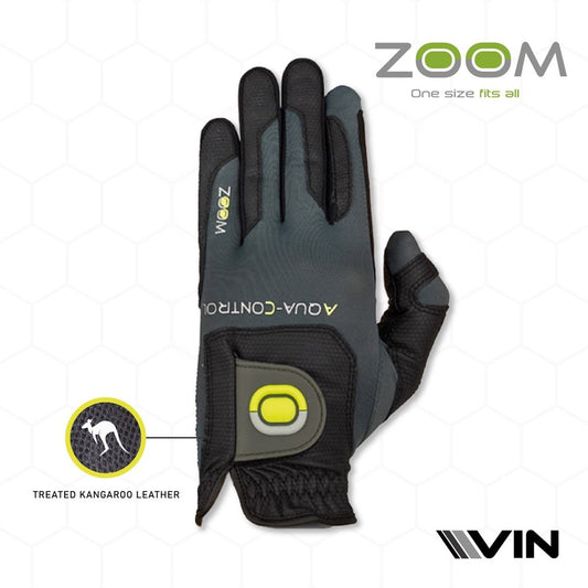 ZOOM - Golf Glove - Aqua KANGAROO Leather - Men's One Size