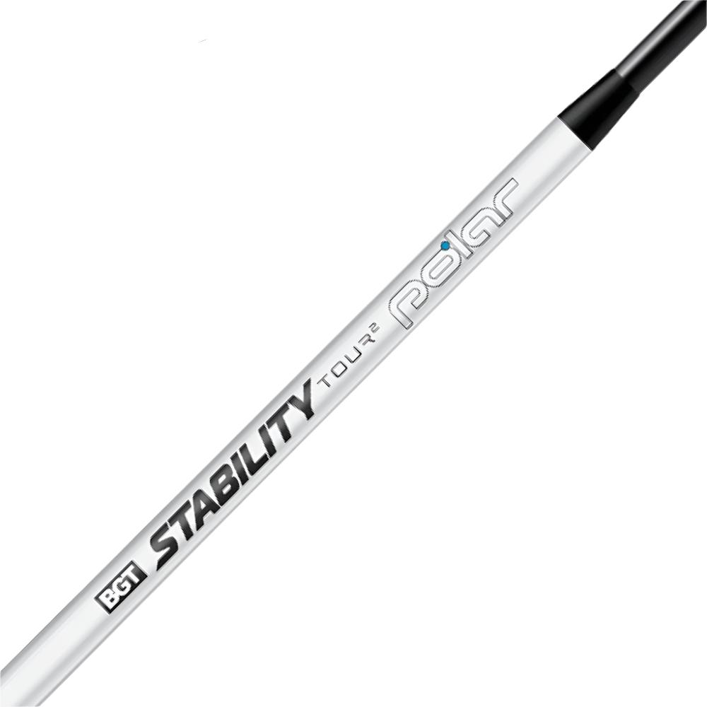 A Stability Tour 2 Polar putter shaft with a silver color and branding on the side.
