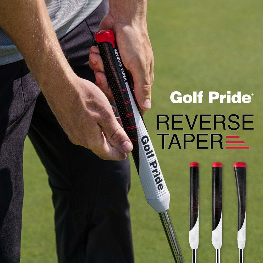 Golf Pride Reverse Taper grips teaser photograph view