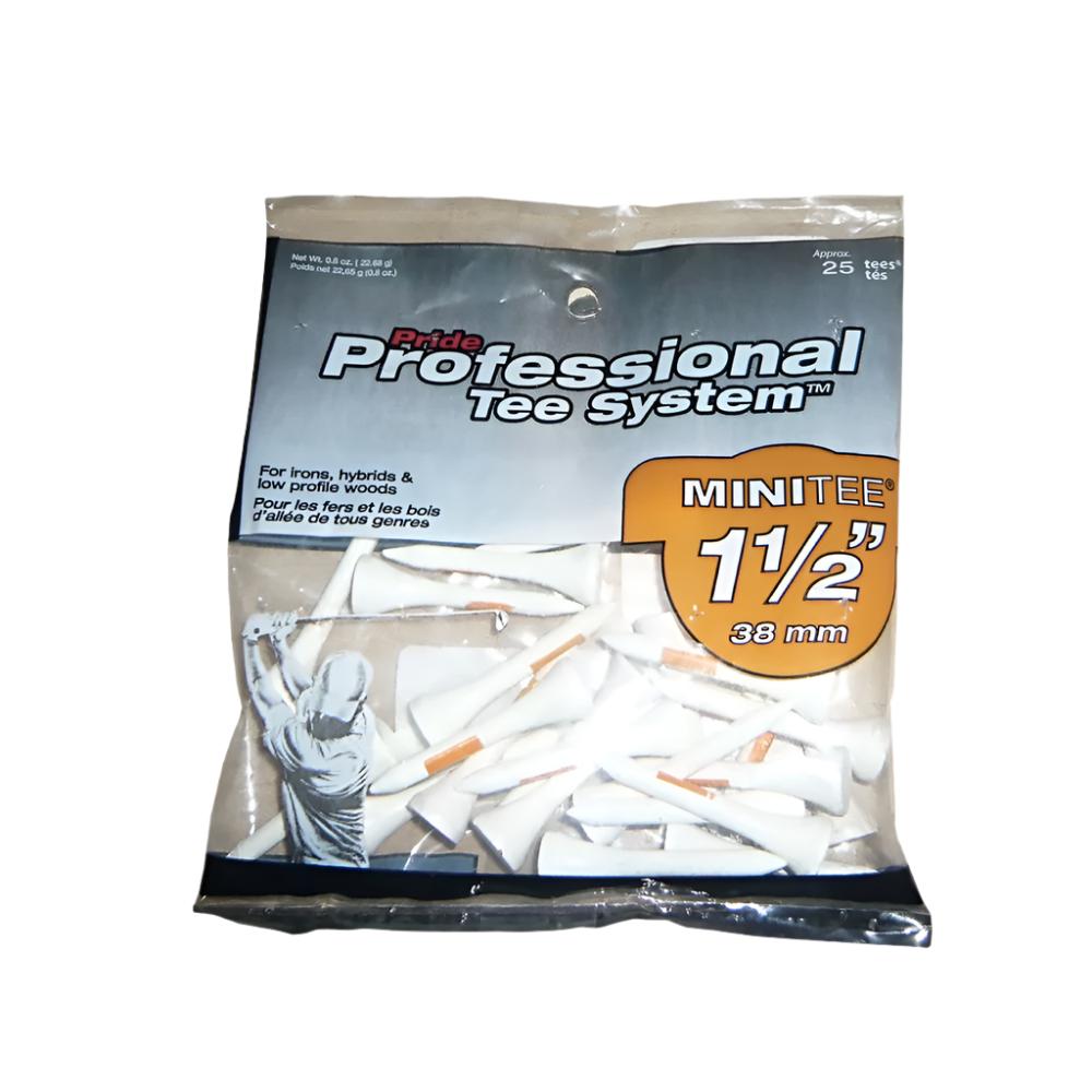 Pride Sports - Wooden Tee - Pts Green Grass 1.12 (25Pc) - White