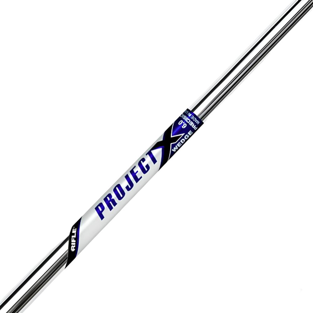 A black wedge shaft labeled 'PROJECT X' with a blue and white logo near the top.
