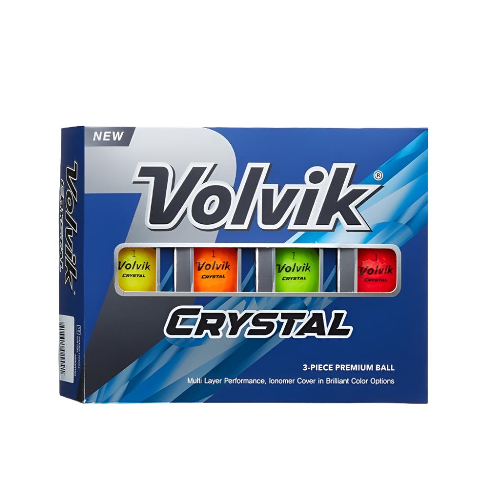 New Volvik Crystal 3 piece premium ball with branding on the box