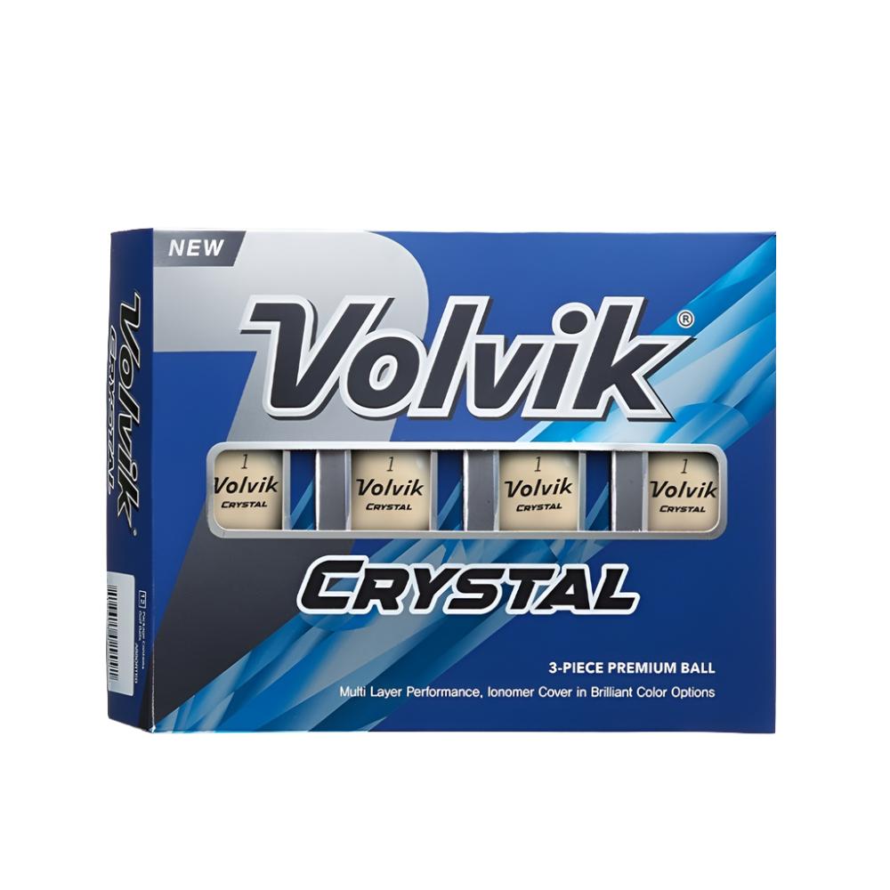 New Volvik Crystal 3 piece premium ball with branding on the box