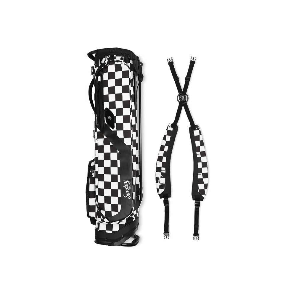 Sunday Golf - Golf Bag - Stand Bag - EL CAMINO - Black/White Checker