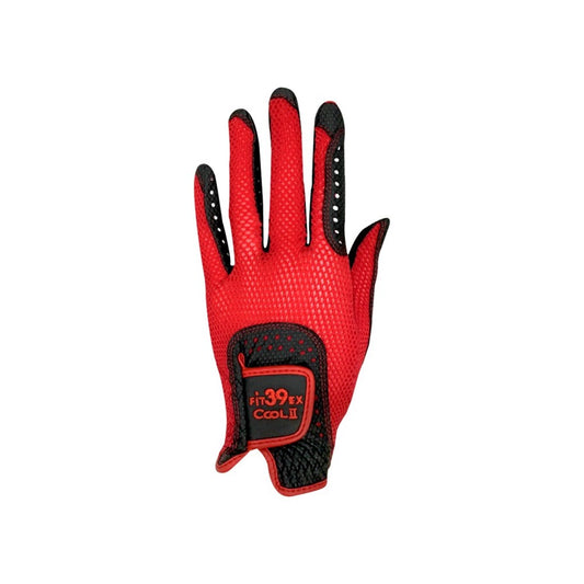 Fit39 - Golf Glove - Cool Black - Red