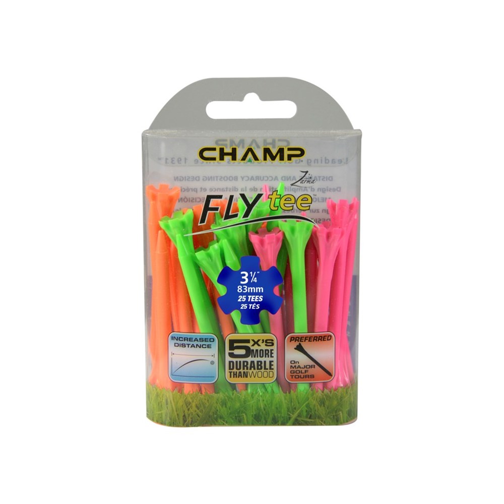 Champ - Zarma Plastic FlyTees Golf Tees 3.14 (25Pc)