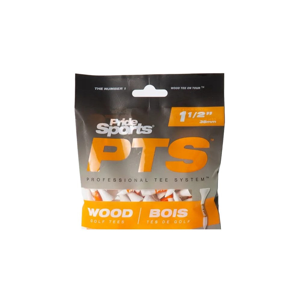 Pride Sports - Wooden Tee - Pts Green Grass 1.12 (25Pc) - White
