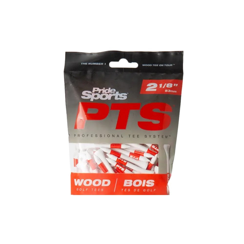 Pride Sports - Wooden Tee - Pts Green Grass 2.18 (25Pc) - White