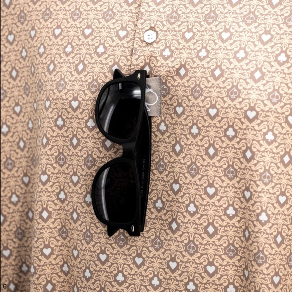 Pins & Aces - Polo Tee - Men’s Casual Beige Vintage Flush