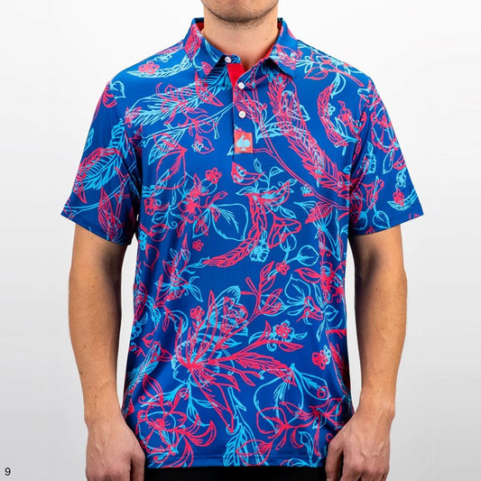 Pins & Aces - Polo Tee - Men’s Casual Cabo Colada