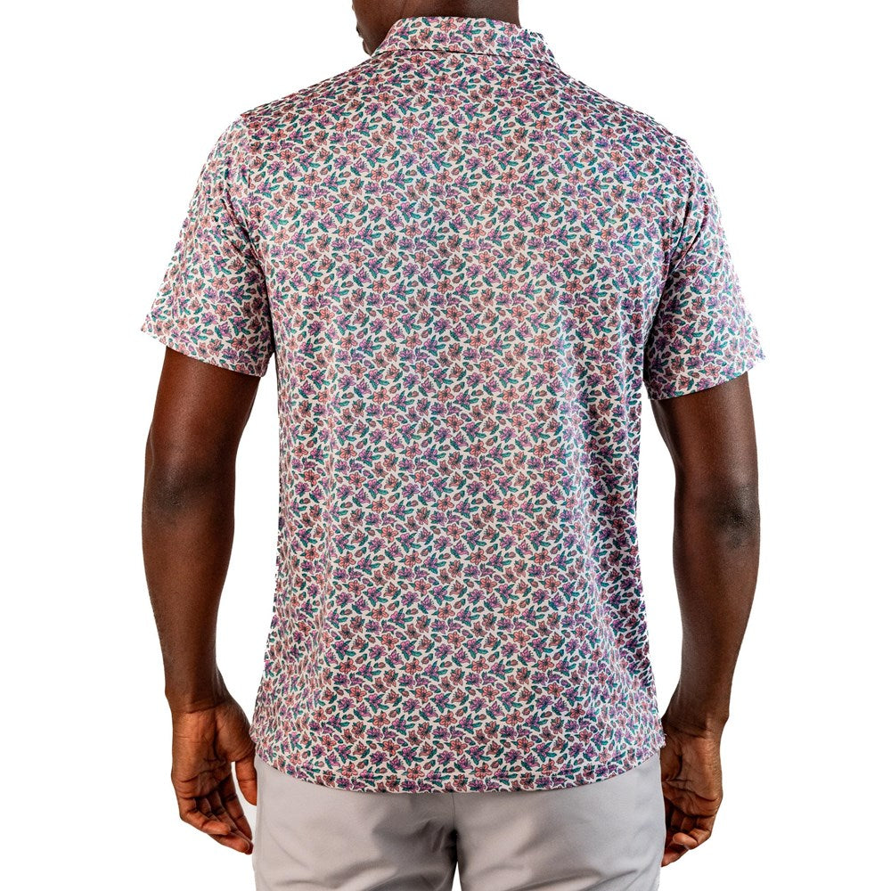 Pins & Aces - Polo Tee - Augusta Light Azalea