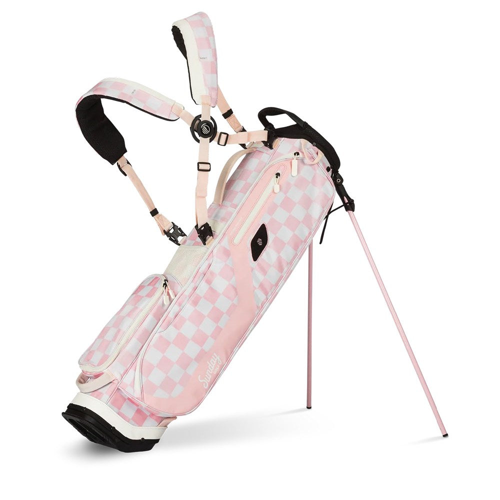 Sunday Golf - Golf Bag - Stand Bag - EL CAMINO - Pink/White Checker