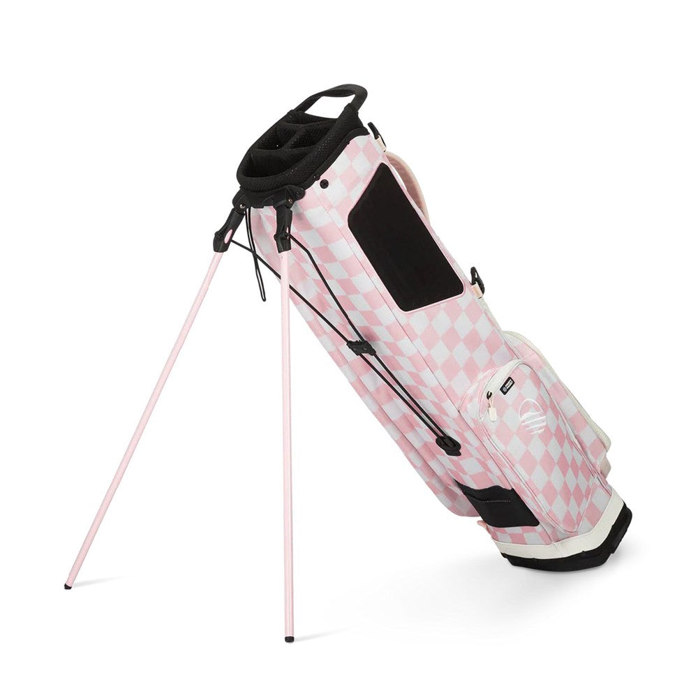 Sunday Golf - Golf Bag - Stand Bag - EL CAMINO - Pink/White Checker