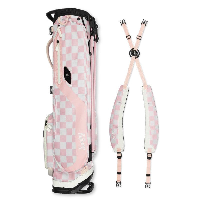 Sunday Golf - Golf Bag - Stand Bag - EL CAMINO - Pink/White Checker