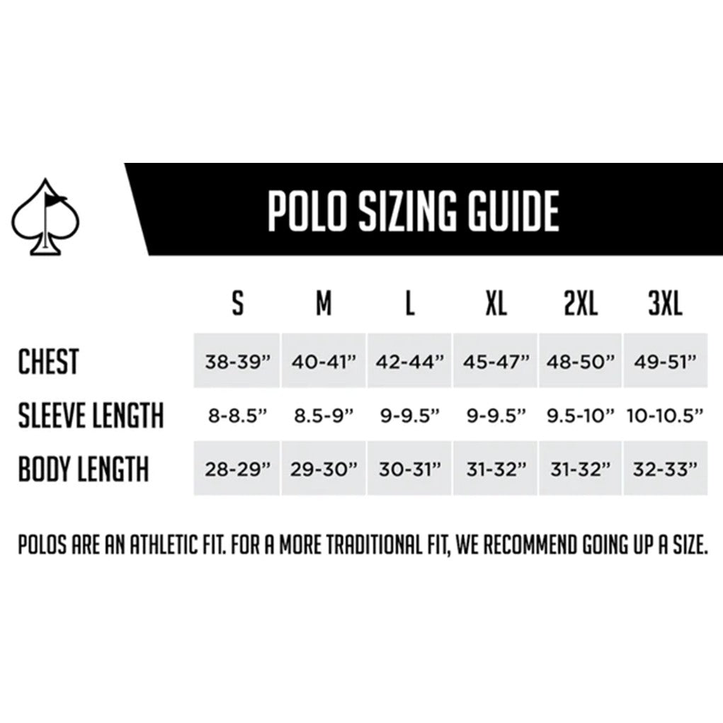 Pins & Aces - Polo Tee - Men’s Casual Navy Diamond Grid