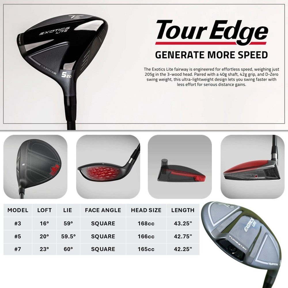 Tour Edge - Fairway - Exotics Lite with Ventus White 40R