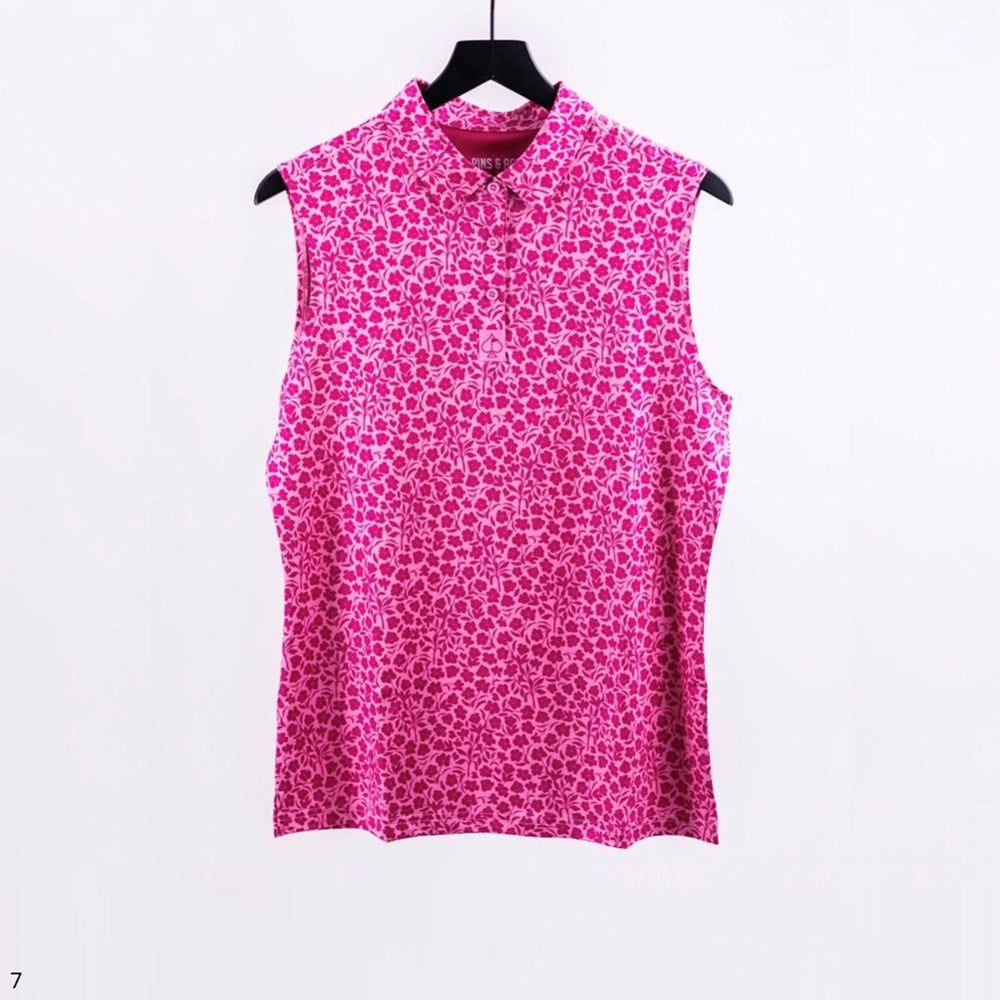 Pins & Aces - Polo Tee - Women's Casual Velvet Blush