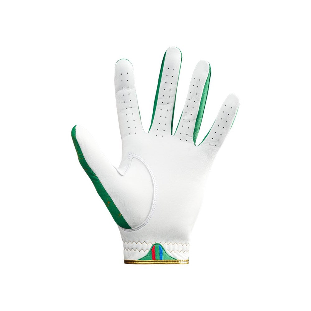 BLURRD - Golf Glove - 24K Collection (Mens) White Based/Green