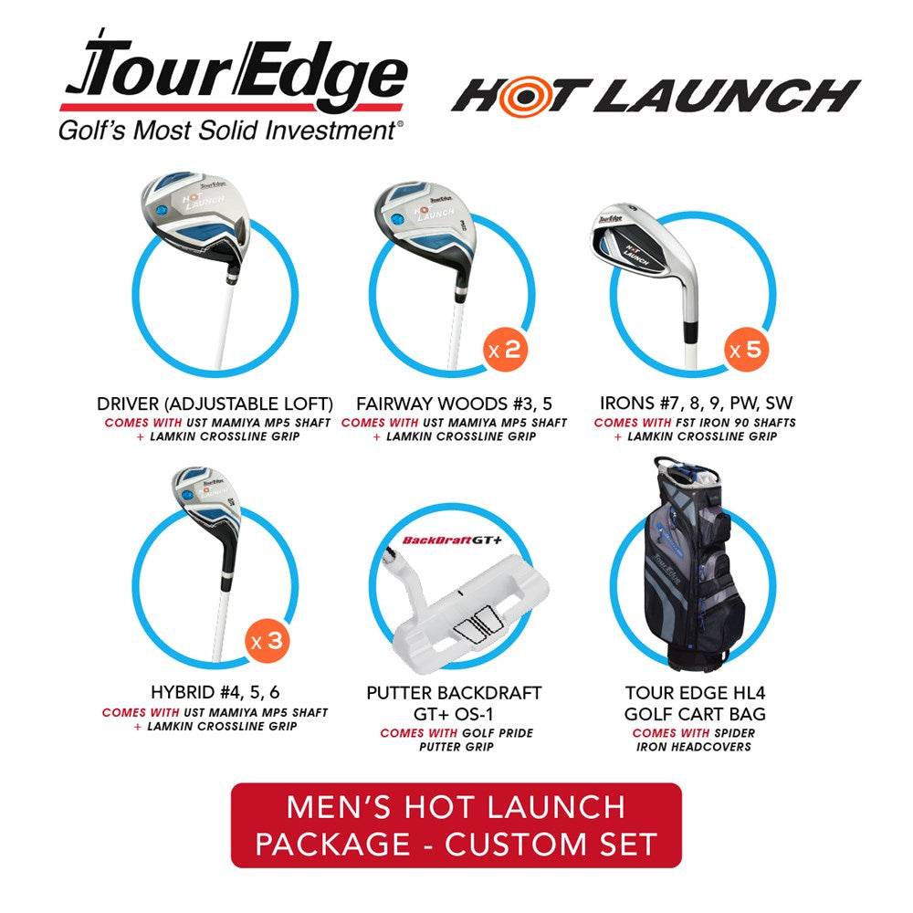 Tour Edge - Men's Hot Launch Package - Custom Set
