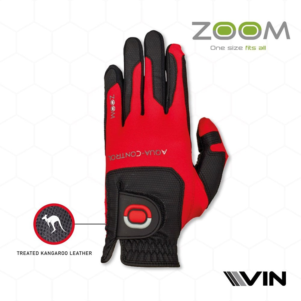 ZOOM - Golf Glove - Aqua KANGAROO Leather - Men's One Size
